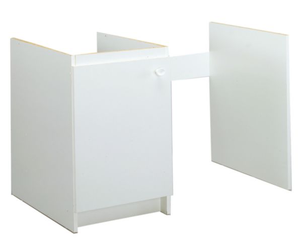 Meuble sous évier PRIMO 1 porte 120 cm avec niche