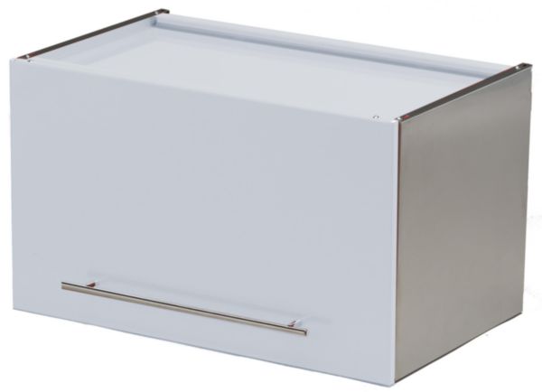 Image principale de Meuble haut sur hotte METALLINE 60 cm 1 abattant, Coloris Glacier