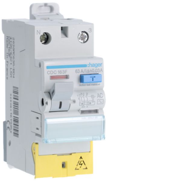 Interrupteur différentiel 2p 63a 30ma ac Réf. CDC163F