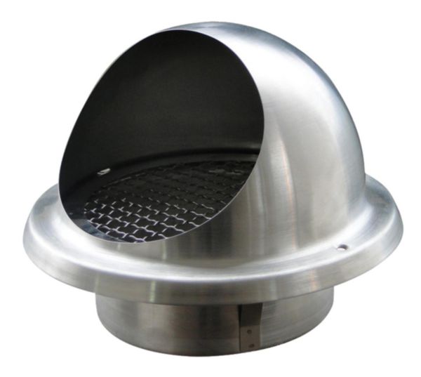Image principale de Sortie d'air murale INOX 125 ME INOX 125 Perte de charge jusqu'à 200 m3/h 464040