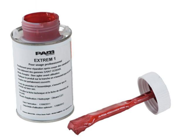 Extrem 1 - peinture de protection des tranches de tuyaux SMU S et SME pot 250ml Réf. 226788 PAM