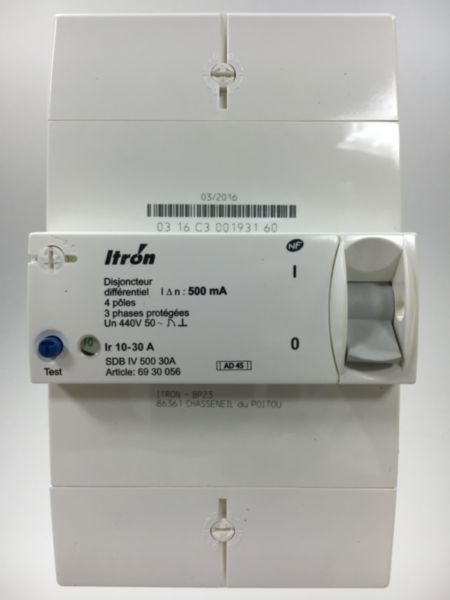 Disjoncteur différentiel tetra 500ma btiv 50030 Réf AVDA0105502X