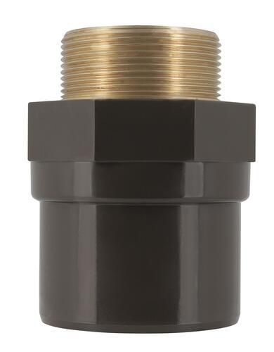 Embout avec filetage laiton A SYSTEM'O PVC/laiton femelle-mâle diamètre 63/75x2 réf. HEAL63