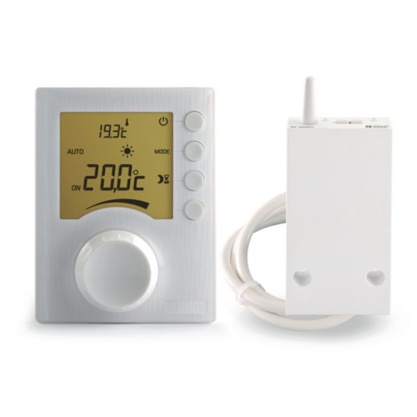 Image principale de Thermostat élec radio a affichage digital et a molette pour chauffage Tybox 33 Réf : 6053002
