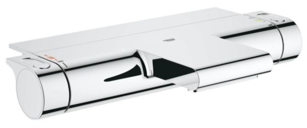 Mitigeur thermostatique bain-douche GROHTHERM 2000 C3, NF, C3/E1, avec tablette, chromé Réf 34467001