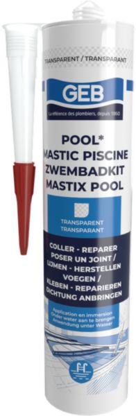 Mastic piscine blc cart290 ml pool réf. 590910