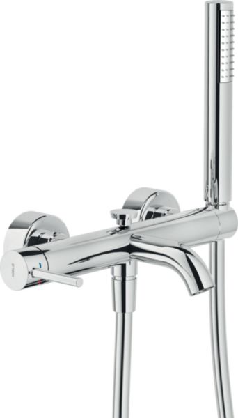 Mitigeur bain douche acquerelli chrome monotrou mural réf. AQ93110CR