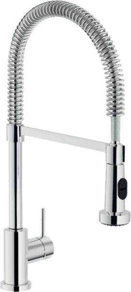 Mitigeur d'evier live chrome bec orientable + douchette a 2 jets orientable réf. LV00300/3CR