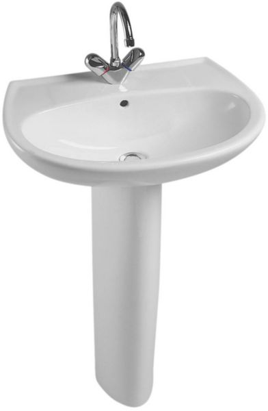 Lavabo BRIVE 55cm blanc en filet Réf. E1282F00