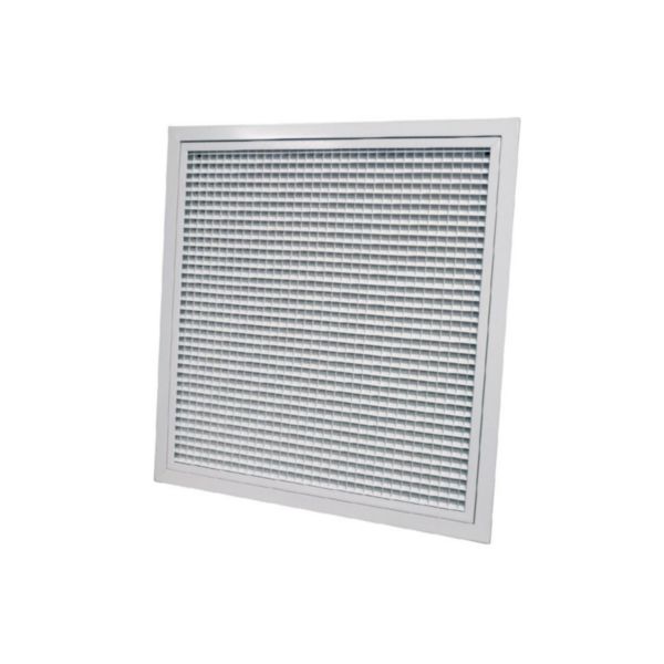 Grille de reprise porte-filtre alu blanc 600 x 600 réf. GRAB600 x 600