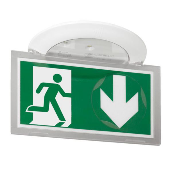 BAES évacuation Kickspot encastré ECO1 LEDs 45lm 1h plastique IP40-IK04 Ref.062524