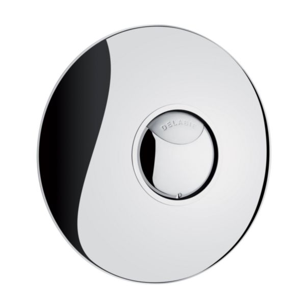 Image principale de Robinet Tempoflux 2 temporisé 20 X 27 mm encastré et bouton poussoir chromés avec boitier d'encastrement double touche réf. 762902