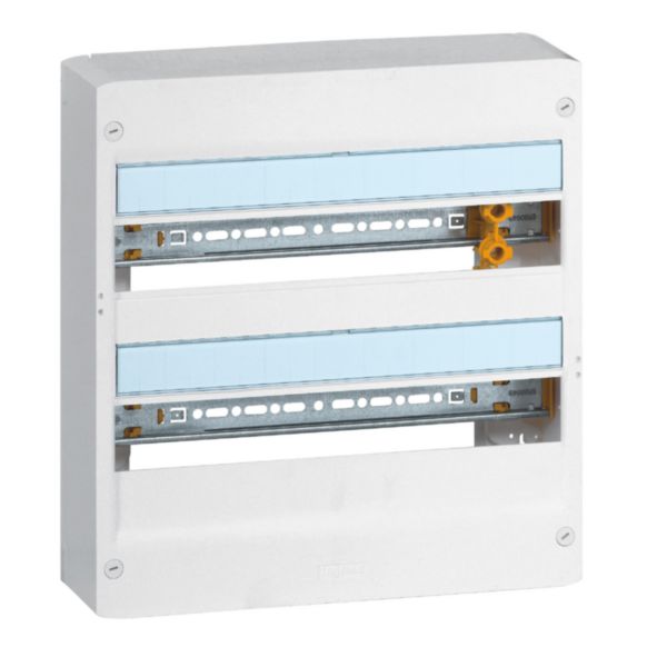 Coffret Drivia 18 modules 2 rangées IP30 IK05 Blanc RAL 9003 Ref.401222
