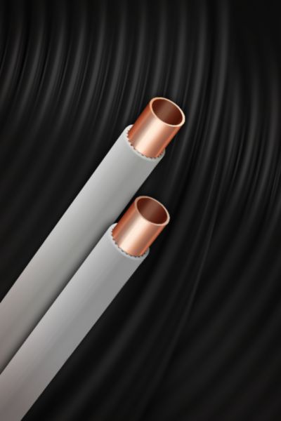 Tube cuivre NF gainé recuit diamètre : 14X1mm couronne de 25m réf.2821028063636