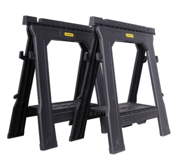 Tréteau professionnel avec plateau intégré largeur 70cm lot de 2