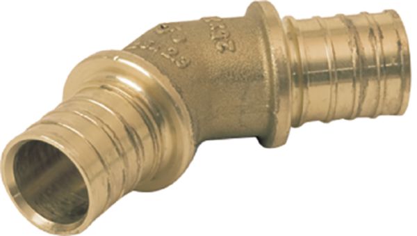 Coude à 45° diamètre 40x40 en laiton non dézincifiable Rehau Réf 11691291001