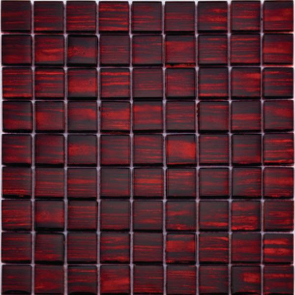 Verre Bärwolf Jewelry ruby red mosaïque 28,8x28,8cm Réf. GL-13002