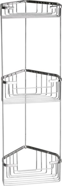 Etagère d'angle NEW JERSEY porte-savon et objet fil 3 niveaux réf. 24841300900