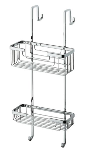 Porte objet à suspendre douche 2 bacs LAIT/ACIE OLTRE collection Réf 56831300A00