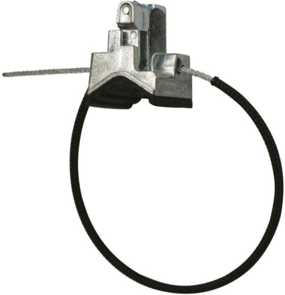Collier rapide universel avec tampon câble de 400 mm et gaine rétractable charge de travail 0 - 45 kg réf. GC2M400A