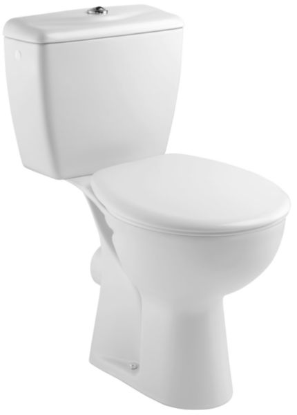 Pack WC EOLIA réservoir avec mécanisme 3/6 litres sortie horizontale, blanc Réf E040300