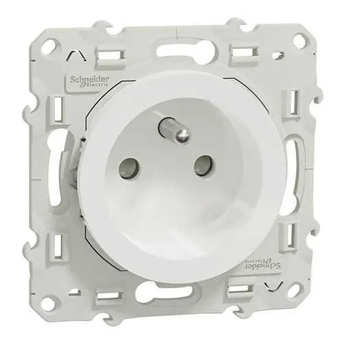 PRISE COURANT 2P+T VIS ODACE 250V BLC S520059