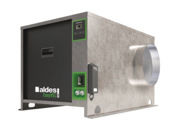 Image principale de Caisson d'extraction EasyVEC® C4 ULTRA Micro-Watt+ avec un débit de 1500 m³/h. (certification C4 : 400 °C - 1/2 heure) - 2 aspirations latérales 11034976