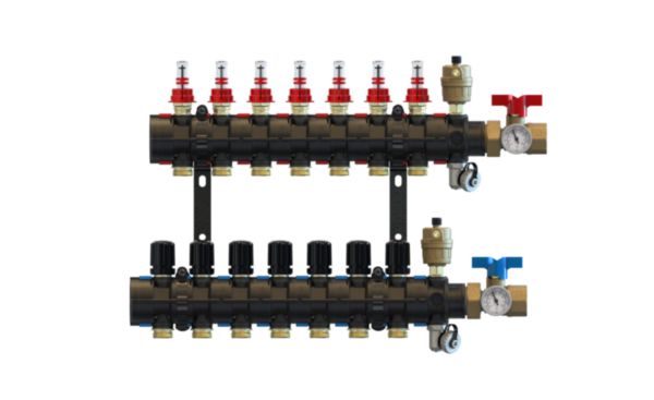 Collecteur plancher chauffant basse température Altech en synthèse complet 7 Circuits