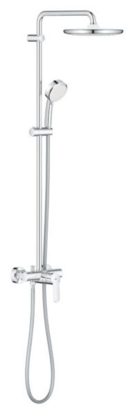 Colonne de douche avec mitigeur  monocommande chromé Tempesta Cosmopolitan System 250 Réf. 26673000