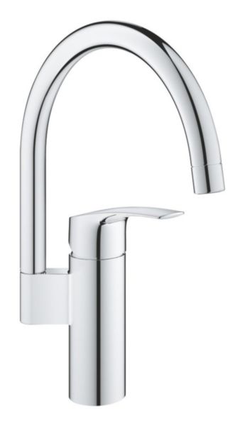 Mitigeur évier EUROMART Bec tube pivotant Chromé réf. 32223003