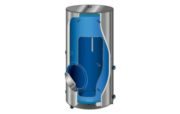 Image principale de Ballon de stockage ECS-Solaire CORHYDRO 1500L TB, revêtement SECUR'EMAIL, jaquette souple M1, buse 112 mm, vidange bas. 8 bar. Réf. 520439
