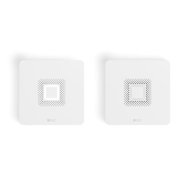 Pack alarme connecté Évolution 2G/3G Tyxal+ en 4G comprenant : 1 Hub Tyxal+ (centrale sirène connectée 4G 8 zones) et 1 Indoor siren Tyxal+ (sirène intérieure additionnelle) Réf. 6410205