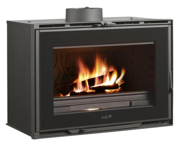 Insert à bois JOYAU 80 VISION HPE turbo anthracite 12KW C07880-06-B Réf. C07880-06-B