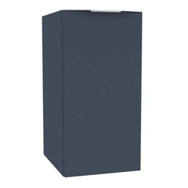 Module sous vasque Alterna PLENITUDE bleu indigo L30 cm P38 cm 1 porte partie gauche pour meuble 2 tiroirs