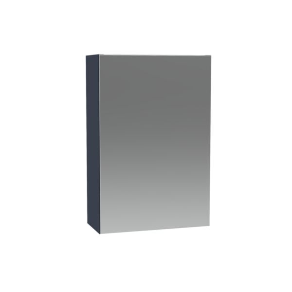 Armoire de toilette Alterna PLENITUDE bleu indigo H60 cm L40 cm P19 cm 1 porte version droite