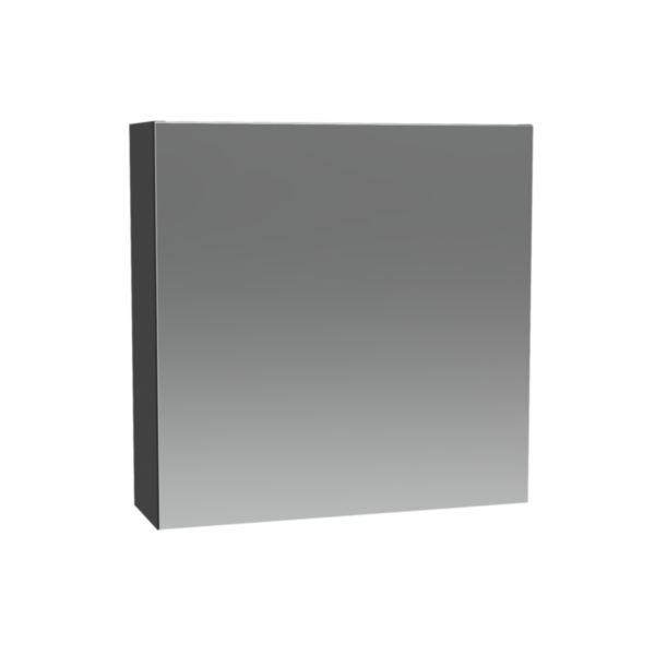 Armoire de toilette Alterna PLENITUDE gris caviar H60 cm L60 cm P19 cm 1 porte version gauche