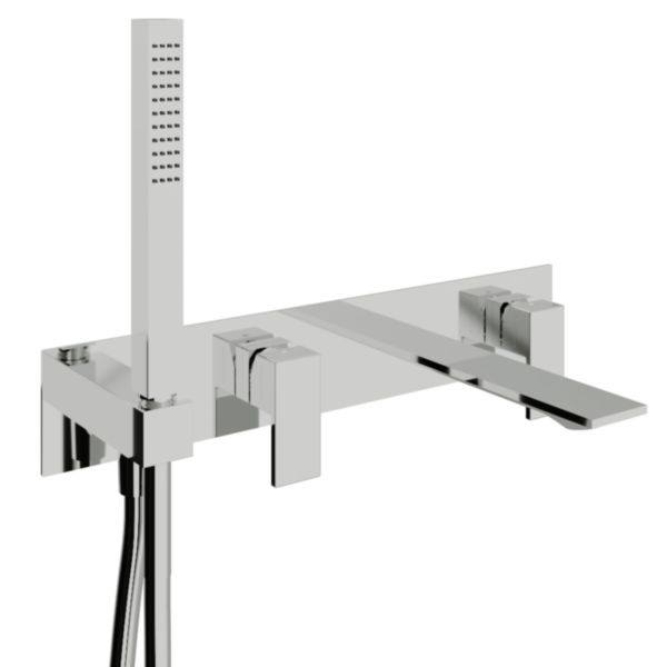 Habillage mitigeur bain douche Q30 à encastrer chromé Réf. RWIT4BD7CC01