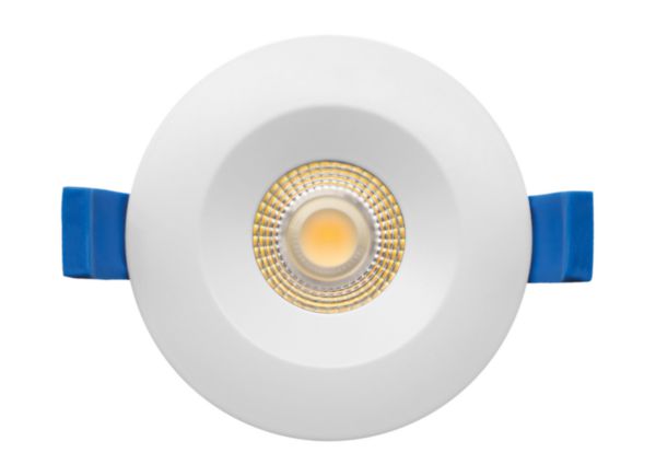 Encastré IP20/65, recouvrable tout isolant, aluminium blanc, fixe, alimentation intégrée LED 5,5W 500lm, température de couleur réglable 3000/4000K (CCT), dimmable par coupure de phase, 25000h Réf. 50747
