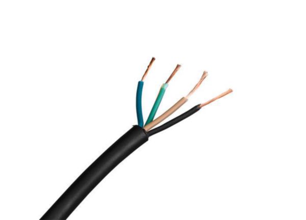 Câble LINK 1m HO5RN-F 4x0,5mm² compatible avec linéaires LED 12/24V sur-mesure RGB et SPI IP67/IP68 Réf. 2211