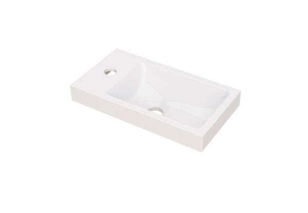 Plan lave mains Alterna PLENITUDE blanc L40 P22 cm synthèse