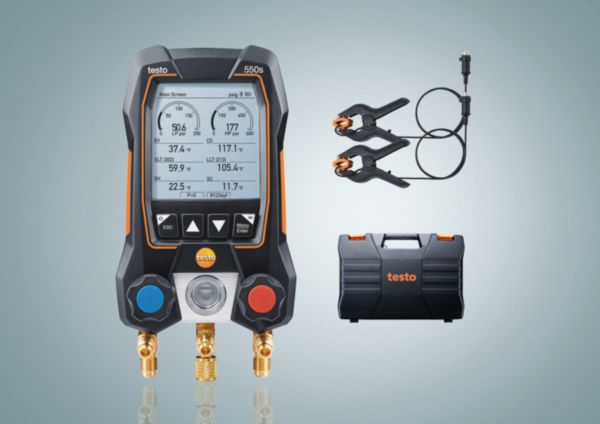 Kit standard testo 550s - Kit manomètre froid 2 voies