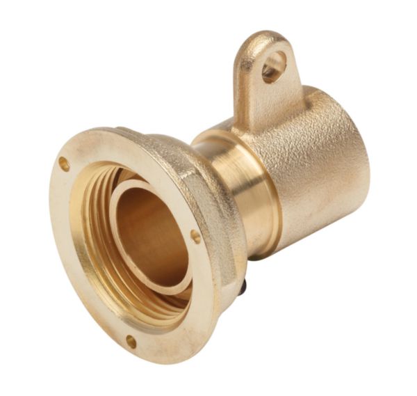 Raccord droit 2 pièces à joint plat compteur à oreille BD2309CU écrou 6/20 à braser sur cuivre : 22 DN : cal. 20 NF Réf. 0230961