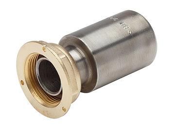 Raccord 2 pièces à joint plat compteur BD309A écrou 10/32 à souder sur acier : 42,4 DN : cal. 32 NF Réf. 0230930
