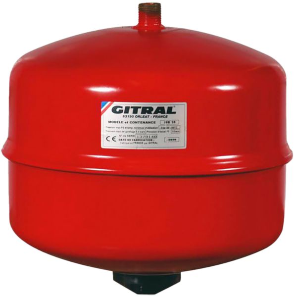 Vase d'expansion à membrane 18 litres tarage 1,5 bars réf. MB18