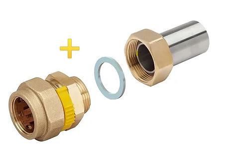 Raccords (Kit) PLT AC 42,4 PLT DN32 (Raccord 2 pcs à souder + Raccord PLT à visser) Réf. 3493242