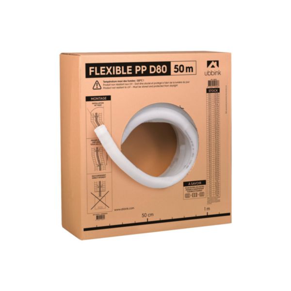 Flexible PPTL D 80 longueur 1 mètre réf. 330054
