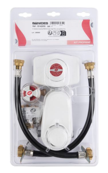 Détendeur inverseur gaz propane 6kg/h + détendeur basse pression 1,3kg/h ref B146600