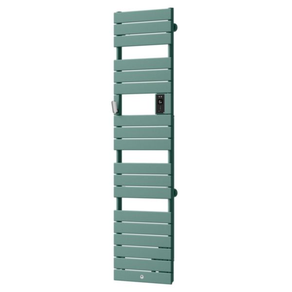 Sèche-serviettes électrique  Riviera 2 étroit 0500W vert eucalyptus Réf. 497556