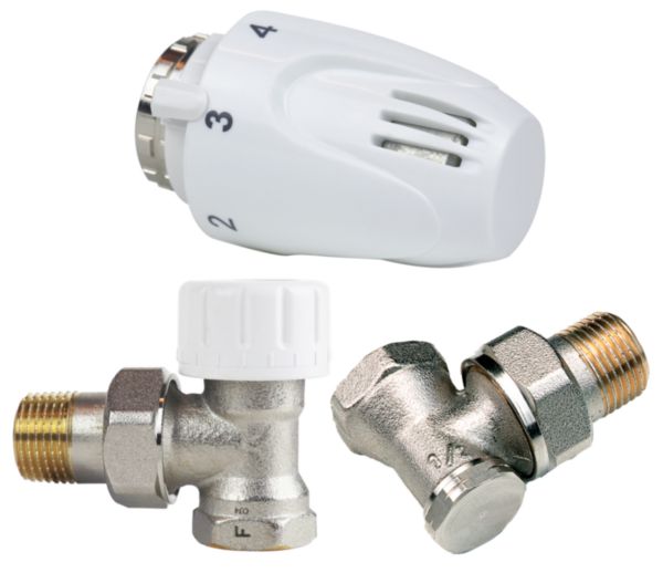 Kit Tête thermostatique Altech M30 VT 0,7 + corps 15x21 équerre + coude équerre 15x21