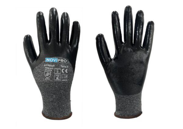 Gants manutention légère milieu humide Grip Expert Novipro taille 9